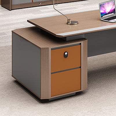 Σύγχρονο έπιπλο γραφείου Γραφείο Executive Desk Manager L σχήμα Mdf Table