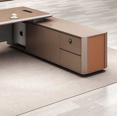 Σύγχρονο έπιπλο γραφείου Γραφείο Executive Desk Manager L σχήμα Mdf Table