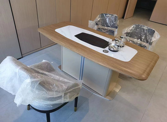 Έπιπλα γραφείου Σύγχρονος καναπές Κέντρο Τραπέζι Set Mdf ξύλινο τραπέζι τσαγιού τραπέζι καφέ