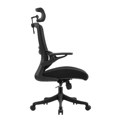 Υψηλή πλάτη Εκτελεστική καρέκλα Modern Mesh Swivel Bank Chair με ρυθμιζόμενο στήριγμα κεφαλιού περιστρεφόμενη Leather Fabric Lift Chair