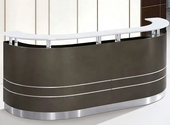 Υψηλής ποιότητας σύγχρονο πολυτελές γραφείο υποδοχής Προσαρμοσμένο γραφείο Επικαιροποιημένα έπιπλα πολλαπλών προσώπων γραφείο υποδοχής