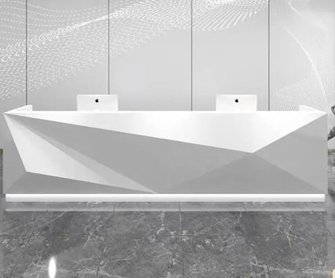 Φανταστικό Led Front Counter Reception Desk White Beautiful Curved Μεγάλο Προσαρμοσμένο Επικαιροποιημένο Επικαιροποιημένο Επικαιροποιημένο Επικαιροποιημένο Επικαιροποιημένο Πακέτο