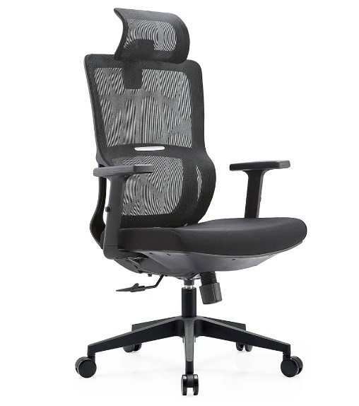 Μαύρο Full Mesh Mesh Έπιπλα Λυμνιακή στήριξη Μασάζ Σύγχρονο χονδρικό αναστηλματικό άνετο ύφασμα Εργονομική καρέκλα γραφείου