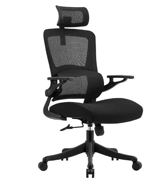 Υψηλή πλάτη Εκτελεστική καρέκλα Modern Mesh Swivel Bank Chair με ρυθμιζόμενο στήριγμα κεφαλιού περιστρεφόμενη Leather Fabric Lift Chair
